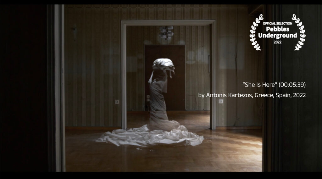 “She Is Here” (00:05:39) by Antonis Kartezos, Greece, Spain 2022