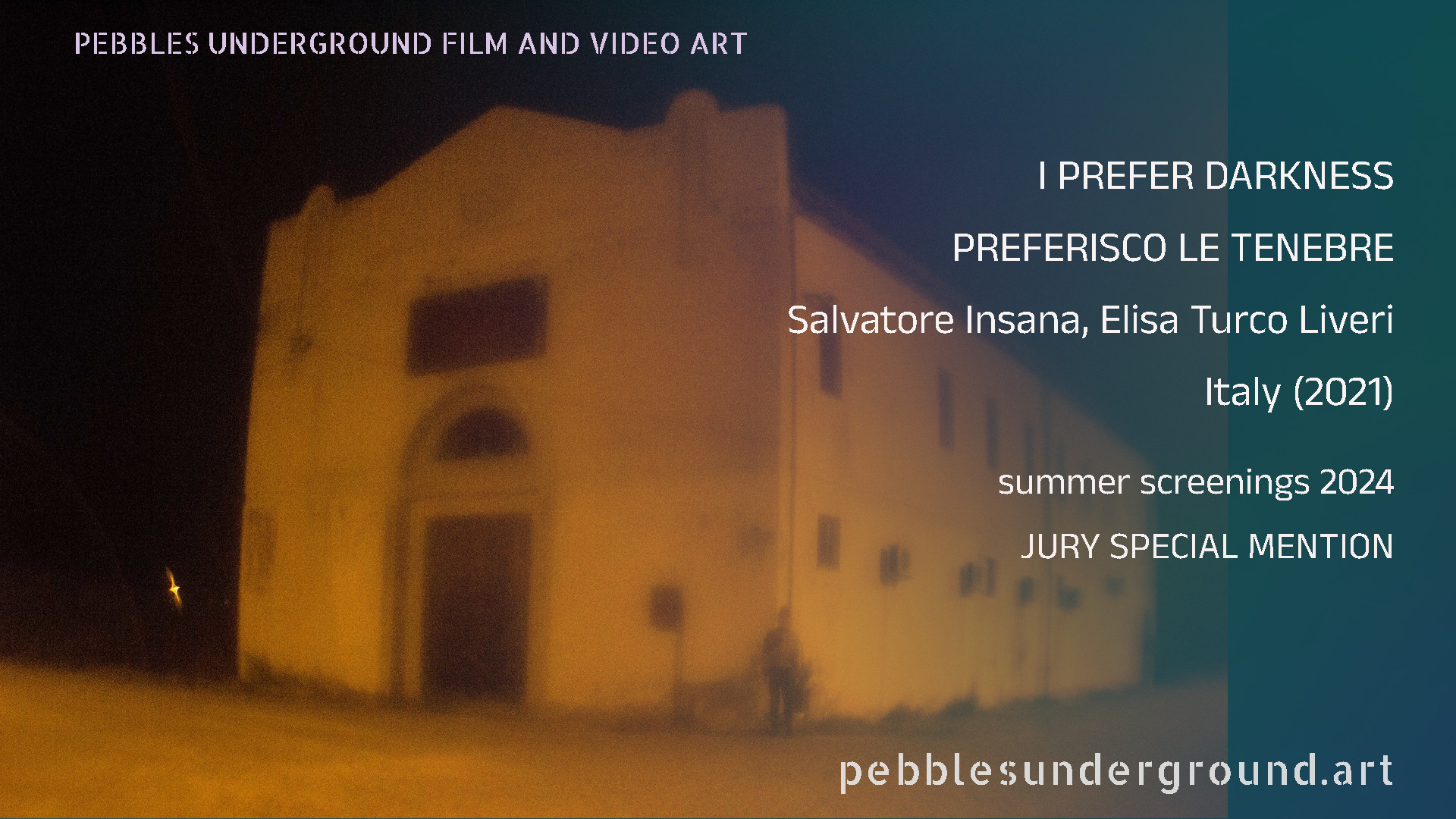 I PREFER DARKNESS_PREFERISCO LE TENEBRE by Salvatore Insana, Elisa Turco Liveri