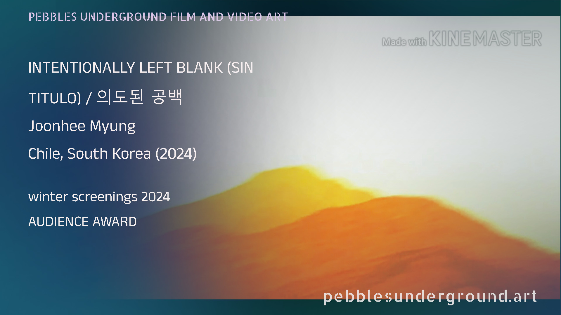 INTENTIONALLY LEFT BLANK by Joonhee Myung