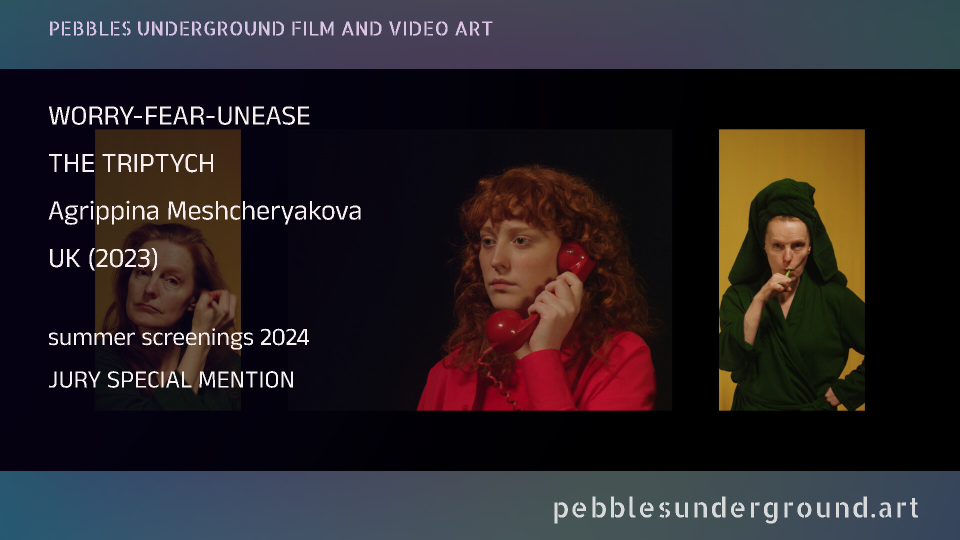 WORRY-FEAR-UNEASE. THE TRIPTYCH by Agrippina Meshcheryakova